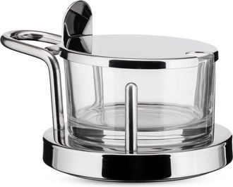 Alessi 5071 - Formaggiera di Design in Vetro e Acciaio Inox