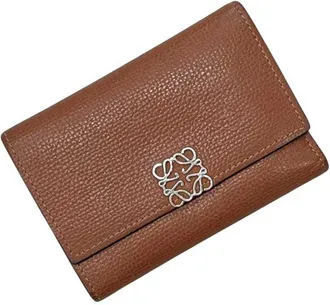 Loewe Brown Leather Wallet (Tri-Fold) (Pre-Owned)