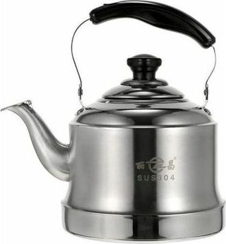 OEM Ulisem - Hervidor Silbante De Acero Inoxidable De 2 Litros - Mango Ergon&oacute;mico - Resistente A Altas Temperaturas - Compatible Con Gas E Inducci&oacute;n