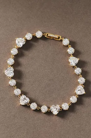 Nadri Le Bisou Heart Bracelet