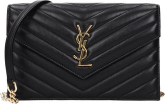 Saint Laurent Damess Crossbodytas zwart leer