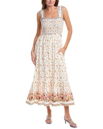 Max Studio Smocked Bodice Maxi Dress