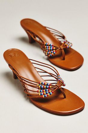 Reformation Jessica Beaded Thong Heels