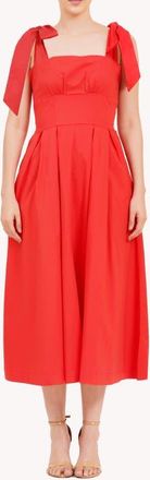 Leota Penelope Bow Dress Poppy Red at Nordstrom, Size Xx-Large