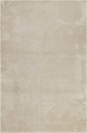 Wecon Home Alfombra suave en poliéster microfibra beige gris 120x170