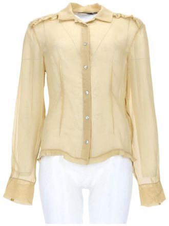 Paloma Wool Eralda Sheer Silk Ruffle Blouse