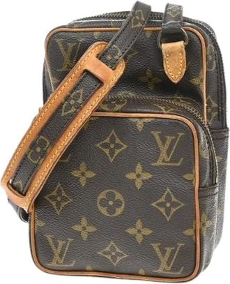 Louis Vuitton Pre-owned Cross Body Bags, female, Brown, Size: ONE SIZE Pre-owned Vintage Canvas Shoulder Bag