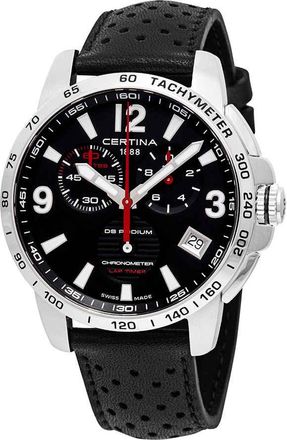 Certina DS Podium Chronograph Lap Timer Black Dial Mens Watch C034.453.16.057.00