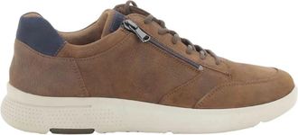 Waldl&auml;ufer Heren Schoenen Cognac Heiko - Heren - Sneakers - Bruin - 46 1/2 EU - Schoenen