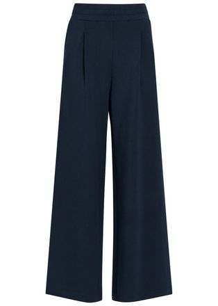Varley The Extra Wide Leg 32 Stretch-jersey Sweatpants - Navy - XS (UK6 / XS)