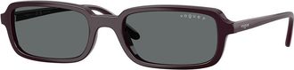 Vogue Eyewear VO5666S Polarized 242681 Womens Sunglasses Burgundy Size 53