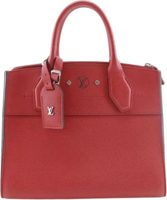 Louis Vuitton Pre-owned Handbags, female, Red, Size: ONE SIZE Pre-owned City Steamer PM Calf 2way Bag