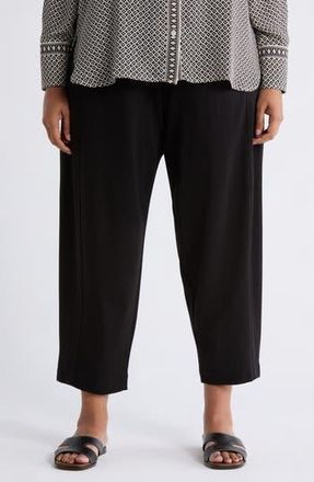 Max Studio Ponte Barrel Leg Pants in Black at Nordstrom Rack, Size 1X