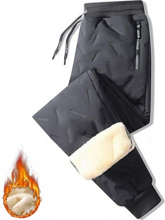 Generic FleeceActive - Unisex Fleece-Lined Waterproof Pants, Lightweight Snow Sweatpants, Unisex Fleece-Lined Waterproof Pants (Gray,4XL)