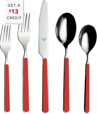 Mepra 5Pc Flatware Set With $13 Credit