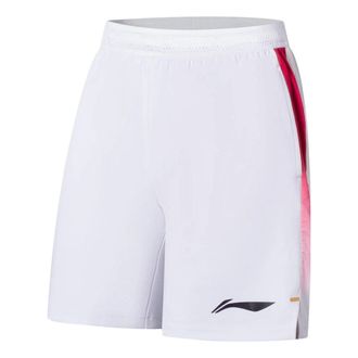 Li-Ning Badminton Competition Shorts White Red AAPS133-1