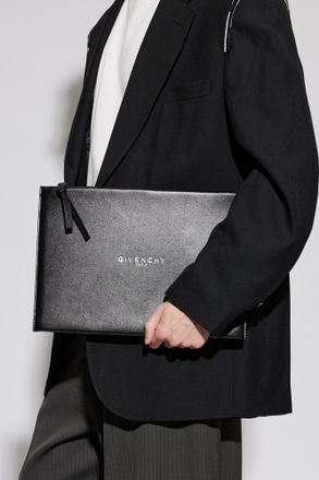 Givenchy Leather Document Bag Antigona, Mens, Black