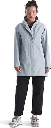 The North Face Voyage Rain 3l Hooded Parka Womens Jacket Frost Grey : MD, Tricot