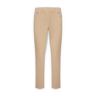 Elena Miro Broeken, Dames, Beige, 5Xl, Katoen, Straight Broeken