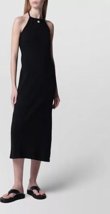 Courr&egrave;ges midi dress