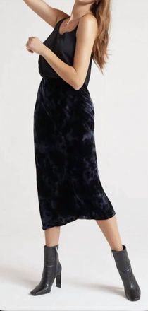 Bella Dahl Midi Skirt In Black Crystal