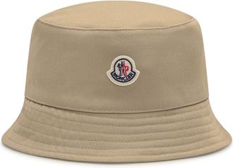 Moncler Accessories, unisex, Brown, 56 CM, Cotton Gabardine Baseball Cap