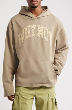 Honor The Gift Why Not Graphic Hoodie in Taupe at Nordstrom Rack, Size Medium