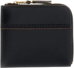 Comme Des Gar&ccedil;ons Accessoires, unisex, Zwart, ONE Size, Leer, Zip Wallet
