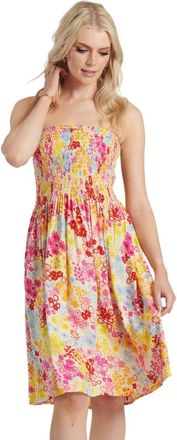 Pistachio Ladies Summer Beach 3 in 1 Dress Skirt Multi Floral Pink Yellow Size Medium 12-14