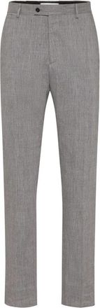 Philipp Plein Linnen Broek Joy Fit - Heren - Straight fit broeken - Grijs - L - Linnen - Broeken