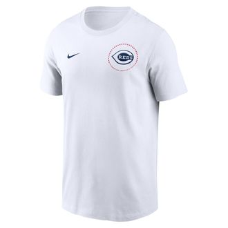 Nike Cincinnati Reds USA 250 Nike Mens MLB T-Shirt in White | N19910AA8G-3B4