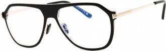 Tom Ford Blue Light Block Pilot Mens Eyeglasses FT5943-B 003 56