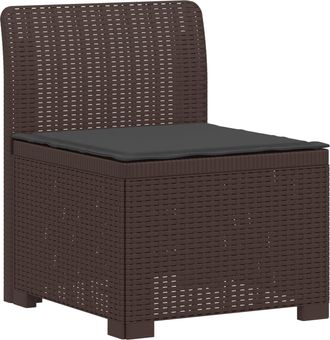 vidaXL Sill&oacute;n Individual De Jard&iacute;n Con Coj&iacute;n Apariencia De Ratan Pp Vidaxl