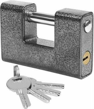 OEM Candado Exterior De Alta Resistencia Con 4 Llaves - Candado Grande De Acero Endurecido De Una Sola Pieza - Grillete De 11,8 Mm - Asegura Puertas De Ga