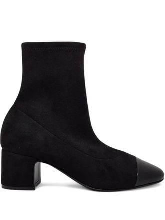 Casadei Pumps con tacco largo e punta a contrasto - Nero