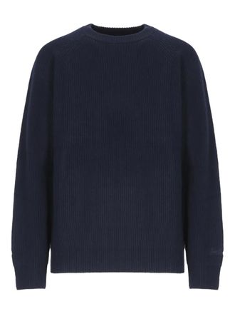 MC2 Saint Barth raglan-sleeves ribbed sweater - men - Wool - M - Blue