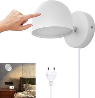 OEM L&aacute;mpara De Pared Led Regulable Con Control T&aacute;ctil Y Ajuste De 360&deg; - Luz Blanca C&aacute;lida Para Uso Dom&eacute;stico