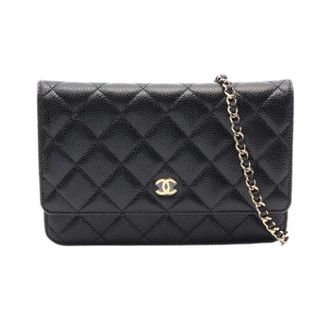 Chanel Pre-owned Matelasse Grained Calf Shoulder Bag - Dames - Pre-owned - Zwart - Maat: ONE Size Leer