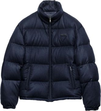 Prada Piumino trapuntato in cashmere - Blu