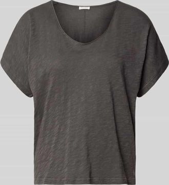 Marc O'Polo Loose Fit T-Shirt aus reiner Baumwolle in Dunkelgrau, Gr&ouml;&szlig;e XXL