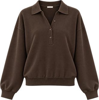 Akep Polo logo in wol - Dames - Sweatshirts - Bruin - XL - Wol - Hoodies & sweatvesten