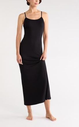Nordstrom Rack Tranquility Maxi Nightgown in Black at Nordstrom Rack, Size X-Large