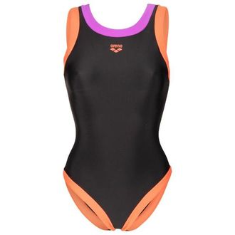 Arena Bold Lines Swimsuit Badeanzug f&uuml;r Damen | schwarz