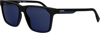 Lacoste Rechthoekige zonnebril - Heren - Zonnebrillen - Zwart - 57 MM - Accessoires