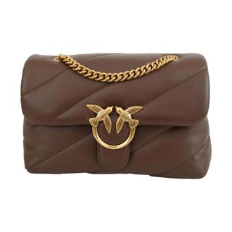 Pinko Shoulder Bags, female, Brown, ONE SIZE, Love Puff Shoulder Bag