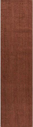 Jonathan Y Designs Pata Hand Woven Chunky Jute Area Rug in Terracotta at Nordstrom, Size 2Ft 0In X 8Ft 0In