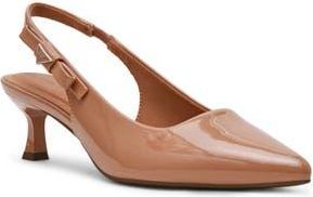 Anne Klein Ibbey Slingback Pump in Mocha Mousse Patent at Nordstrom Rack, Size 6.5