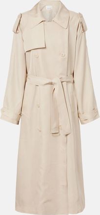 Frankie Shop Veyron ovesized twill trench coat