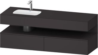 Duravit Qatego Lavabo Encastrado Con Base De Lavabo Consola, - Duravit