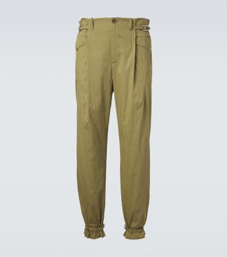 Kiko Kostadinov Egreta striped cotton-blend tapered pants